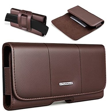 nuoku Holster for Galaxy S23 S22 S21 S20 S10 S9 A10e A01 Note 10 Cell Phone Belt Clip Holster Pouch Carrying Holder Cover Fits Samsung Phone with Otterbox Commuter Case
