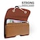 PiTau Holster for iPhone SE 8 7 6 6s Cell Phone Belt Holder with Clip for Men Fits Smartphone with Case On Cellphone Cover with ID Card Pouch Brown Small