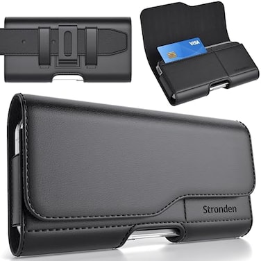 Stronden Magnetic Closure Holster for Samsung Galaxy S26 Plus S25 Edge S25 Plus S24 Plus S23 Plus S23 FE S22 Plus S22 FE S21 Plus Leather Belt Case Pouch Fits SlimRegular Case on
