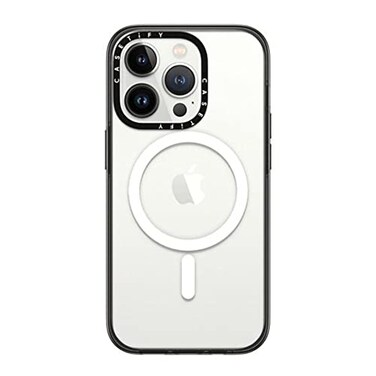 CASETiFY Compact iPhone 14 Pro Case 2X Military Grade Drop Tested 4ft Drop ProtectionCompatible with Magsafe Clear Black