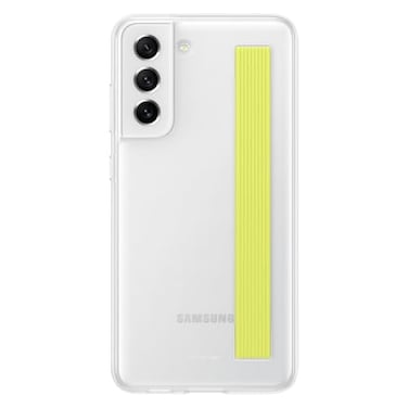Samsung Galaxy S21 FE Clear Strap Cover Official Original Case White