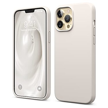 elago Compatible with iPhone 13 Pro Max Case Liquid Silicone Case Full Body Screen Camera Protective Cover Shockproof Slim Phone AntiScratch Soft Microfiber Lining 67 inch Stone