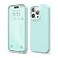 elago Compatible with iPhone 15 Pro Case Liquid Silicone Case Full Body Protective Cover Shockproof Slim Phone Case AntiScratch Soft Microfiber Lining 61 inch Aqua Sky