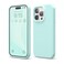 elago Compatible with iPhone 15 Pro Case Liquid Silicone Case Full Body Protective Cover Shockproof Slim Phone Case AntiScratch Soft Microfiber Lining 61 inch Aqua Sky