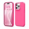 elago Compatible with iPhone 15 Pro Case Liquid Silicone Case Full Body Protective Cover Shockproof Slim Phone Case AntiScratch Soft Microfiber Lining 61 inch Ice Red