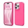 elago Compatible with iPhone 15 Pro Case Liquid Silicone Case Full Body Protective Cover Shockproof Slim Phone Case AntiScratch Soft Microfiber Lining 61 inch Ice Red
