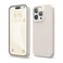 elago Compatible with iPhone 15 Pro Case Liquid Silicone Case Full Body Protective Cover Shockproof Slim Phone Case AntiScratch Soft Microfiber Lining 61 inch Stone
