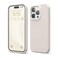 elago Compatible with iPhone 15 Pro Case Liquid Silicone Case Full Body Protective Cover Shockproof Slim Phone Case AntiScratch Soft Microfiber Lining 61 inch Stone