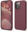 elago Compatible with iPhone 15 Pro Max Case Liquid Silicone Case Full Body Protective Cover Shockproof Slim Phone Case AntiScratch Soft Microfiber Lining 67 inch Burgundy