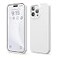 elago Compatible with iPhone 15 Pro Max Case Liquid Silicone Case Full Body Protective Cover Shockproof Slim Phone Case AntiScratch Soft Microfiber Lining 67 inch White