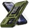 DEERLAMN Case for iPhone 1212 Pro with Slide Camera CoverScreen Protector2 PacksRotated Ring Kickstand Military Grade Shockproof Protective CoverOlive Green
