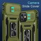 DEERLAMN Case for iPhone 1212 Pro with Slide Camera CoverScreen Protector2 PacksRotated Ring Kickstand Military Grade Shockproof Protective CoverOlive Green