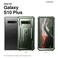 Dexnor for Samsung Galaxy S10 Plus Case Built in Screen Protector and Kickstand Heavy Duty Military Grade Protection Shockproof Protective Cover for Samsung Galaxy S10 Plus Green