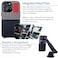 Dockem Wallet Case for iPhone 13 Pro with Builtin Metal Plate for Magnetic Mounting 1 LayFlat Credit Card Holder Pockets Luxe M1 Canvas Style Synthetic Leather 61 iPhone 13 Pro BlackGrey