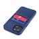 Dockem Wallet Case for iPhone 13 with Builtin Metal Plate for Magnetic Mounting 2 Credit Card Holder Pockets Exec M2 Premium Synthetic Leather 61 iPhone 13 Navy Blue