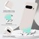 GiiYoon Silicone Case Compatible with Google Pixel 8 Pro Full Body Silky Soft Touch Phone Case with Camera Protection Shockproof Cover with Microfiber Lining Off White