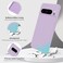 GiiYoon Silicone Case Compatible with Google Pixel 8 Pro Full Body Silky Soft Touch Phone Case with Camera Protection Shockproof Cover with Microfiber Lining Purple