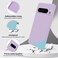 GiiYoon Silicone Case Compatible with Google Pixel 8 Pro Full Body Silky Soft Touch Phone Case with Camera Protection Shockproof Cover with Microfiber Lining Purple