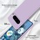 GiiYoon Silicone Case Compatible with Google Pixel 8 Pro Full Body Silky Soft Touch Phone Case with Camera Protection Shockproof Cover with Microfiber Lining Purple
