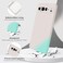 GiiYoon Silicone Case Compatible with Google Pixel 9 Pro XL Full Body Silky Soft Touch Phone Case with Camera Protection Shockproof Cover with Microfiber Lining Off White