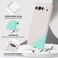 GiiYoon Silicone Case Compatible with Google Pixel 9 Pro XL Full Body Silky Soft Touch Phone Case with Camera Protection Shockproof Cover with Microfiber Lining Off White