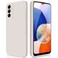 GiiYoon Silicone Case Compatible with Samsung Galaxy A14 5G4G Full Body Silky Soft Touch Phone Case with Camera Protection Shockproof Cover with Microfiber Lining Off White
