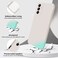 GiiYoon Silicone Case Compatible with Samsung Galaxy A14 5G4G Full Body Silky Soft Touch Phone Case with Camera Protection Shockproof Cover with Microfiber Lining Off White