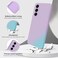 GiiYoon Silicone Case Compatible with Samsung Galaxy A16 Full Body Silky Soft Touch Phone Case with Camera Protection Shockproof Cover with Microfiber Lining Purple