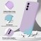 GiiYoon Silicone Case Compatible with Samsung Galaxy A26 5G Full Body Silky Soft Touch Phone Case with Camera Protection Shockproof Cover with Microfiber Lining Purple