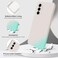 GiiYoon Silicone Case Compatible with Samsung Galaxy A56 Full Body Silky Soft Touch Phone Case with Camera Protection Shockproof Cover with Microfiber Lining Off White