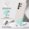 GiiYoon Silicone Case Compatible with Samsung Galaxy S25 Ultra Full Body Silky Soft Touch Phone Case with Camera Protection Shockproof Cover with Microfiber Lining Off White