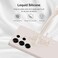 GiiYoon Silicone Case Compatible with Samsung Galaxy S25 Ultra Full Body Silky Soft Touch Phone Case with Camera Protection Shockproof Cover with Microfiber Lining Off White