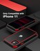 Mobnano for iPhone 11 Crystal Clear Case with Multicolor Protective Shockproof Bumpers Not Yellowing Anti Scratch Transparent Hard PC Back Soft Silicone TPU Frame Cover BlackRed