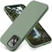 OTOFLY Compatible with iPhone 12 Casefor iPhone 12 Pro CaseSilky and Soft Touch Series Premium Soft Liquid Silicone Rubber FullBody Protective Bumper Case 61 inchCalke Green