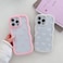 QLTYPRI Bow Case for iPhone 12iPhone 12 Pro Clear Cute Ribbon Bow Phone Case Curly Wavy Aesthetic Phone Case Slim Soft Transparent Shockproof Protective Cover for Women Girls White