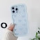 QLTYPRI Bow Case for iPhone 16 Pro Max Clear Cute Ribbon Bow Phone Case Curly Wavy Aesthetic Phone Case Slim Soft Transparent Shockproof Protective Cover for Women Girls Light Blue