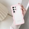 QLTYPRI Compatible with Samsung Galaxy S24 Ultra Case Cute Curly Wave Frame Clear Case for Girls Women Transparent Soft Silicone TPU Bumper Shockproof Protective Cover for Samsung S24 Ultra Pink