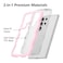 QLTYPRI Compatible with Samsung Galaxy S24 Ultra Case Cute Curly Wave Frame Clear Case for Girls Women Transparent Soft Silicone TPU Bumper Shockproof Protective Cover for Samsung S24 Ultra Pink