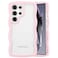 QLTYPRI Compatible with Samsung Galaxy S24 Ultra Case Cute Curly Wave Frame Clear Case for Girls Women Transparent Soft Silicone TPU Bumper Shockproof Protective Cover for Samsung S24 Ultra Pink
