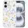 RALEAVO for iPhone 16 Case Compatible with MagSafe Strong Magnetic Clear Floral Cover for Women Girls Slim Hard Back Protective Phone Case for iPhone 16 61ClearLavender