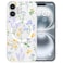 RALEAVO for iPhone 16 Case Compatible with MagSafe Strong Magnetic Clear Floral Cover for Women Girls Slim Hard Back Protective Phone Case for iPhone 16 61ClearLavender