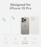 Ringke Onyx for iPhone 15 Pro Case Feels Good in The Hand Oil Dirt Resistant Individual Lens Covers for Cameras NonSlip Enhanced Grip Lightweight Cover Gray