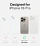 Ringke Onyx for iPhone 15 Pro Case Feels Good in The Hand Oil Dirt Resistant Individual Lens Covers for Cameras NonSlip Enhanced Grip Lightweight Cover Gray