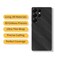SUKIDIOVQ for Galaxy S25 Ultra Skin Wrap Carbon Fiber Phone Sticker Vinyl Ultra Thin Slim Decal Film Protective for Back Side Borders Honeycomb Pattern Galaxy S25 Ultra