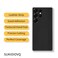 SUKIDIOVQ for Samsung Galaxy S25 Ultra Skin Wrap Leather Strip 3M Phone Sticker Ultra Thin Slim Ultralight Decal Glass Protector Film Protective for Back Camera Black
