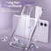 Supdeal Crystal Clear Case for iPhone 11 Not Yellowing Camera Protection Military Grade Drop Tested Transparent Shockproof Protective Soft Silicone Slim Cover 61 inch Purple