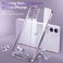 Supdeal Crystal Clear Case for iPhone 11 Not Yellowing Camera Protection Military Grade Drop Tested Transparent Shockproof Protective Soft Silicone Slim Cover 61 inch Purple