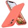 SURPHY Design for iPhone 11 Case with Camera Protection Straight Edge Slim Design Liquid Silicone Phone Case for iPhone 11 61 inches Pink Citrus