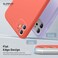 SURPHY Design for iPhone 11 Case with Camera Protection Straight Edge Slim Design Liquid Silicone Phone Case for iPhone 11 61 inches Pink Citrus