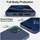 Vooii Compatible with iPhone 14 CaseSilky Touch Premium Liquid Silicone Soft AntiScratch Microfiber Lining Ultra Slim Shockproof Protective Case for iPhone 14 Navy Blue